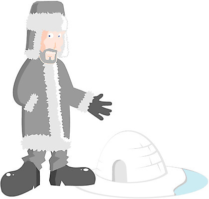 EPS 클립아트 외국인 남자 유럽 외국문화 일러스트 주택 한명 사람 인종 극지방 북극 이글루 에스키모 얼음집 남자만 남자한명만 국내일러스트 1 나라 문화 건물 지역 파일형식 벡터