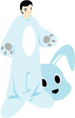 EPS 전신 클립아트 남자 일러스트 한명 사람 이벤트 축제 이벤트의상 토끼의상 남자만 남자한명만 국내일러스트 1 옷 파일형식 벡터