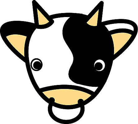 EPS 클립아트 동물 척추동물 육지동물 일러스트 포유류 사람없음 가축 소 젖소 얼룩소 국내일러스트 파일형식 벡터