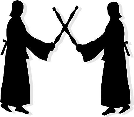 EPS 전신 클립아트 남자 실루엣 스포츠 일러스트 흑백 사람 두명 레포츠 검도 검도복 검도복장 남자만 국내일러스트 유니폼 레저 촬영기법 도복 격투기 파일형식 벡터