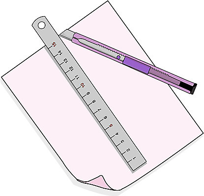 EPS 클립아트 종이 일러스트 비즈니스 자 사람없음 사무용품 업무 칼 커터 커터칼 국내일러스트 문구용품 작업 파일형식 벡터