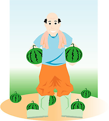 EPS 전신 클립아트 식물 남자 농업 과일 일러스트 수박 한명 사람 동양인 20대 성인 농사 농부 상인 수박밭 수박장수 장수 남자만 남자한명만 성인남자만 청년만 청년남자만 청년남자한명만 성인한명만 성인남자한명만 성인만 국내일러스트 직업 1 산업 밭 인종 청년 파일형식 벡터 장수_직업