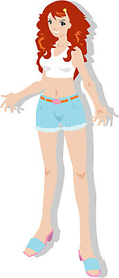 EPS 전신 클립아트 모델 여자 패션 일러스트 한명 사람 20대 성인 섹시 핫팬츠 배꼽티 여자만 여자한명만 성인여자만 청년만 청년여자만 성인한명만 청년여자한명만 성인여자한명만 성인만 국내일러스트 1 컨셉 바지 청년 파일형식 벡터