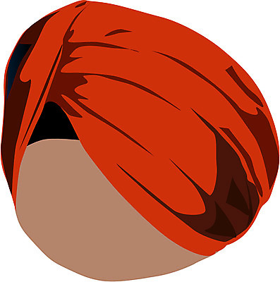 EPS 클립아트 모자 남자 얼굴 일러스트 사람없음 머리 이마 중동인 터번 국내일러스트 외국인 잡화 사람 신체부위 머리장식 파일형식 벡터