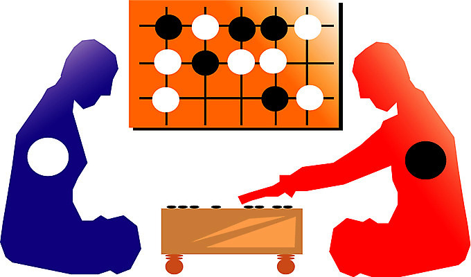EPS 클립아트 남자 일러스트 레저 사람 두명 게임 바둑 바둑판 흰돌 남자만 국내일러스트 놀이 돌_바위 파일형식 벡터