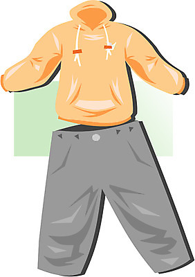 EPS 클립아트 옷 상의 일러스트 하의 사람없음 캐주얼 운동복 땀복 국내일러스트 파일형식 벡터