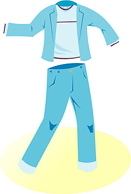 EPS 클립아트 옷 상의 일러스트 하의 사람없음 캐주얼 운동복 땀복 국내일러스트 파일형식 벡터