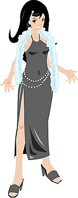 EPS 전신 클립아트 드레스 옷 여자 일러스트 한명 사람 20대 성인 섹시 보석 숄 여자만 여자한명만 성인여자만 청년만 청년여자만 성인한명만 청년여자한명만 성인여자한명만 성인만 국내일러스트 1 컨셉 청년 광석 파일형식 벡터