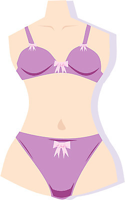 EPS 클립아트 옷 여자 일러스트 사람없음 속옷 마네킹 브래지어 팬티 여성속옷 여자만 국내일러스트 사람 파일형식 벡터