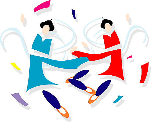 EPS 클립아트 한국문화 한국전통 남자 문화 예술 일러스트 놀이 사람 두명 전통놀이 공연 사물놀이 전통공연 상모 농악대 남자만 국내일러스트 동양문화 전통 한국 이벤트 파일형식 벡터