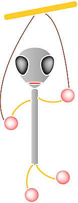 EPS 클립아트 인형 일러스트 사람없음 장난감 오브젝트 마리오네트 줄인형 국내일러스트 파일형식 벡터