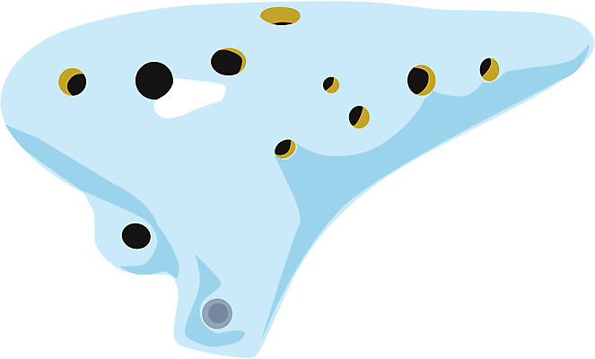 EPS 문화 예술 악기 음악 일러스트 관악기 사람없음 피리 오카리나 국내일러스트 문화예술 목관악기 파일형식 벡터