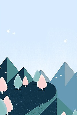 PSD 나무 꽃잎 백그라운드 일러스트 자연 조류 하늘 꽃나무 사람없음 절벽 국내일러스트 식물 동물 꽃 생태계 파일형식