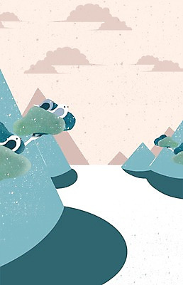 PSD 나무 구름 백그라운드 일러스트 자연 조류 하늘 산 사람없음 나뭇가지 물가 국내일러스트 자연요소 식물 동물 풍경 생태계 파일형식