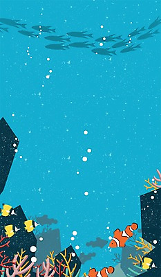 PSD 바다 백그라운드 일러스트 자연 어류 사람없음 바닷속 돌_바위 물방울 해조류 국내일러스트 수중 수중동물 해양식물 생태계 파일형식