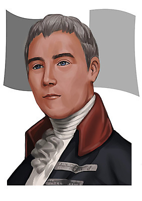 PSD 서양인 외국인 남자 일러스트 한명 사람 상반신 성인 프랑스 국기 과거 위인 정치가 몽테스키외 남자만 남자한명만 성인남자만 성인만 국내일러스트 직업 1 유럽 컨셉 인종 파일형식