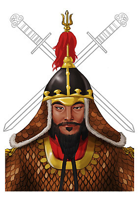 PSD 남자 일러스트 한명 사람 동양인 상반신 성인 한국인 칼 과거 위인 장군 갑옷 권율 남자만 남자한명만 성인남자만 성인만 국내일러스트 투구모자 직업 1 컨셉 인종 보호장비 파일형식