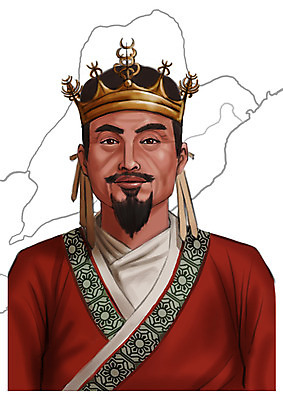 PSD 남자 일러스트 한명 사람 동양인 상반신 성인 한국인 왕 과거 위인 장수왕 남자만 남자한명만 성인남자만 성인만 국내일러스트 1 컨셉 인종 파일형식