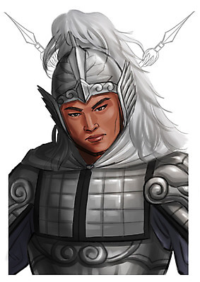 PSD 남자 창 일러스트 한명 사람 동양인 상반신 성인 중국인 과거 위인 장군 갑옷 조운 남자만 남자한명만 성인남자만 성인만 국내일러스트 투구모자 외국인 직업 1 무기 컨셉 인종 보호장비 파일형식