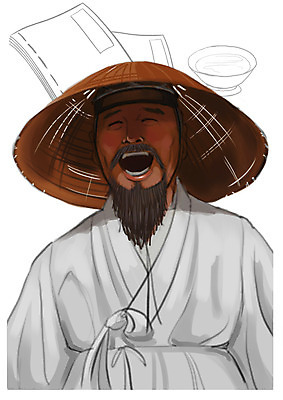 PSD 남자 술잔 일러스트 한명 사람 동양인 상반신 성인 책 한국인 과거 위인 김병언 남자만 남자한명만 성인남자만 성인만 국내일러스트 1 컨셉 잔 인종 파일형식