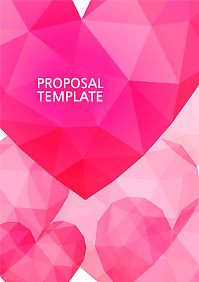 템플릿 표지 분홍색 컬러 사람없음 하트 프레젠테이션 문서템플릿 서식 레이아웃 문서 제안서 이미지템플릿 AI파일 모양 파일형식 벡터