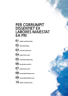 템플릿 내지 컬러 사람없음 파란색 물감 프레젠테이션 문서템플릿 서식 레이아웃 문서 번짐 제안서 목차 이미지템플릿 AI파일 미술도구 파일형식 벡터 효과