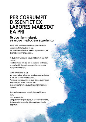 템플릿 내지 컬러 사람없음 파란색 물감 프레젠테이션 문서템플릿 서식 레이아웃 문서 번짐 제안서 이미지템플릿 AI파일 미술도구 파일형식 벡터 효과