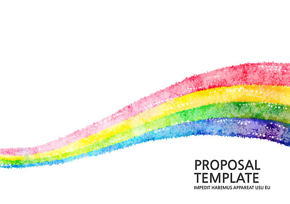 템플릿 표지 무지개 사람없음 프레젠테이션 문서템플릿 서식 레이아웃 문서 제안서 이미지템플릿 AI파일 자연요소 파일형식 벡터