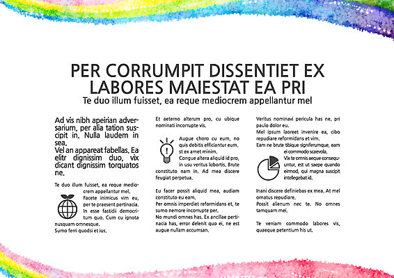 템플릿 내지 무지개 사람없음 프레젠테이션 문서템플릿 서식 레이아웃 문서 제안서 이미지템플릿 AI파일 자연요소 파일형식 벡터