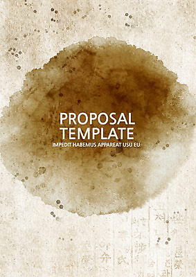 템플릿 표지 사람없음 먹 프레젠테이션 한지 문서템플릿 서식 레이아웃 문서 번짐 제안서 이미지템플릿 AI파일 종이 서예 파일형식 벡터 효과