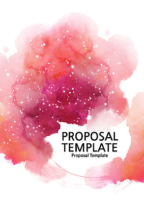 템플릿 표지 사람없음 물감 프레젠테이션 문서템플릿 서식 레이아웃 문서 번짐 제안서 이미지템플릿 AI파일 미술도구 파일형식 벡터 효과