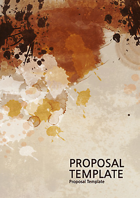 템플릿 표지 사람없음 먹 프레젠테이션 한지 문서템플릿 서식 레이아웃 문서 번짐 제안서 이미지템플릿 AI파일 종이 서예 파일형식 벡터 효과