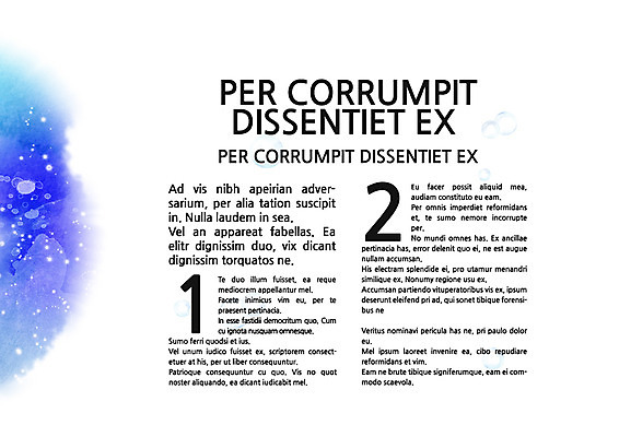 템플릿 내지 컬러 수채화 사람없음 파란색 물감 물방울 프레젠테이션 문서템플릿 서식 레이아웃 문서 번짐 제안서 이미지템플릿 AI파일 미술도구 파일형식 벡터 효과