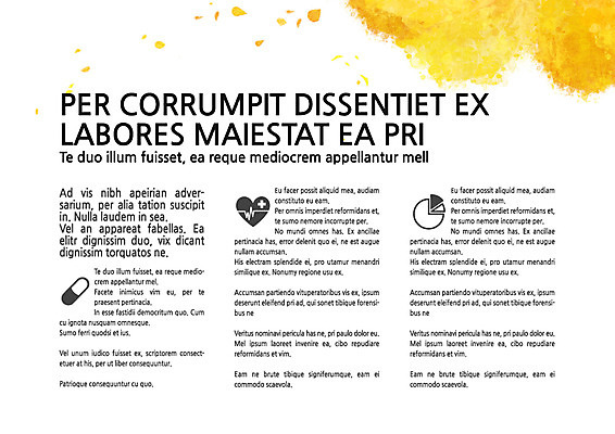 템플릿 내지 수채화 사람없음 노란색 물감 프레젠테이션 문서템플릿 서식 레이아웃 문서 번짐 제안서 이미지템플릿 AI파일 컬러 미술도구 파일형식 벡터 효과