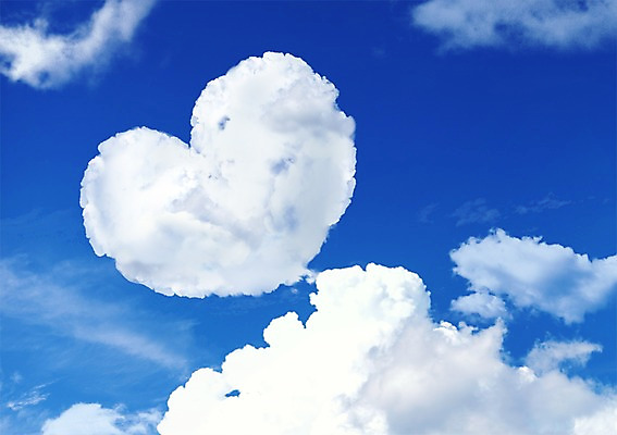 PSD 구름 편집 편집이미지 백그라운드 자연 하늘 사람없음 하트 뭉게구름 이미지편집 자연요소 모양 생태계 파일형식 구름_자연