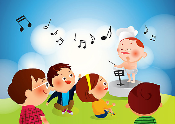 여자 남자 어린이라이프 어린이 음악 음표 일러스트 요리사모자 사람 여러명 호기심 관람 지휘 천진난만 어린이만 국내일러스트 AI파일 모자_잡화 라이프스타일 기호 감정 다수 컨셉 문화예술 요리사 파일형식 벡터