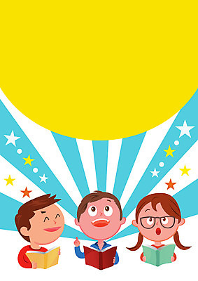 여자 남자 어린이라이프 어린이 일러스트 사람 책 세명 독서 호기심 천진난만 어린이만 국내일러스트 AI파일 라이프스타일 감정 컨셉 파일형식 벡터