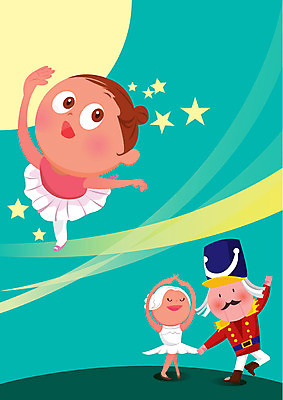 여자 어린이라이프 어린이 인형 일러스트 한명 사람 춤 발레 호기심 천진난만 호두까기인형 여자만 여자한명만 어린이만 소녀만 소녀한명만 국내일러스트 AI파일 1 라이프스타일 감정 컨셉 문화예술 목각인형 파일형식 벡터