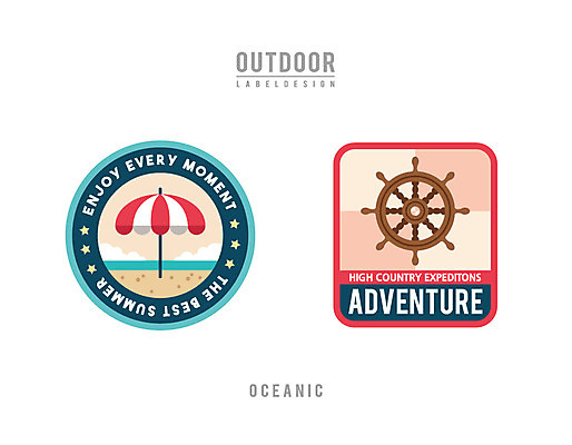 일러스트 레저 아웃도어 해변 사람없음 라벨 캠핑 파라솔 키_배핸들 국내일러스트 AI파일 바다 프레임 핸들 파일형식 벡터