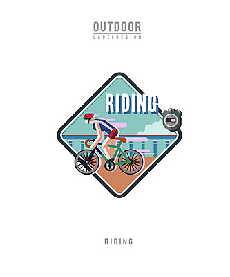 남자 일러스트 레저 아웃도어 한명 사람 성인 라벨 자전거 캠핑 라이딩 초시계 성인남자한명만 국내일러스트 AI파일 1 시계 프레임 바이크 남자한명만 성인남자만 파일형식 벡터