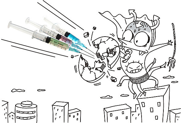 편집이미지 캐릭터 포토일러 건강 병원 주사기 빌딩 사람없음 치료 손상 의료용품 질병 삼지창 박테리아 균 예방접종 예방주사 부스터샷 이미지편집 AI파일 창 컨셉 의학 의료기기 건물 예방 접종 파일형식 벡터