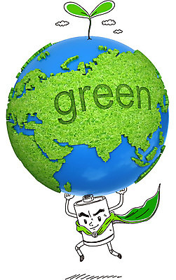 식물 구름 편집이미지 캐릭터 지구 캠페인 포토일러 들기 사람없음 초록색 글로벌 새싹 자연보호 그린캠페인 망토 건전지 에코 슈퍼맨 이미지편집 AI파일 자연요소 컬러 모션 자연 환경 보호 영웅 파일형식 벡터