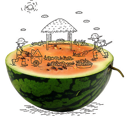 구름 편집이미지 캐릭터 모자 남자 음식 밭 과일 포토일러 노동자 수박 사람 두명 농작물 태양 농사 수레 농부 농기구 과수원 원두막 남자만 이미지편집 AI파일 자연요소 직업 잡화 농업 카트 파일형식 벡터