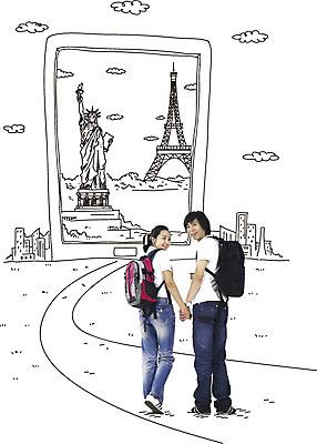 전신 구름 편집이미지 건축물 커플 여자 남자 해외여행 여행 가방 배낭 포토일러 서기 웃음 사람 동양인 빌딩 20대 성인 두명 뒷모습 관광지 태블릿 손잡기 한국인 뒤돌아보기 에펠탑 배낭여행 자유의여신상 청년만 성인만 이미지편집 AI파일 자연요소 해외 잡화 건축 뷰포인트 관계 모션 표정 인종 청년 건물 전자제품 스마트기기 미국 세계문화유산 파리 랜드마크 파일형식 벡터