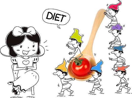 편집이미지 캐릭터 여자 남자 음식 말풍선 다이어트 채소 의자 방울토마토 포토일러 사람 앉기 여러명 숟가락 백설공주 난쟁이 이미지편집 AI파일 가구 다수 토마토 모션 동화 수저 건강 공주님 파일형식 벡터
