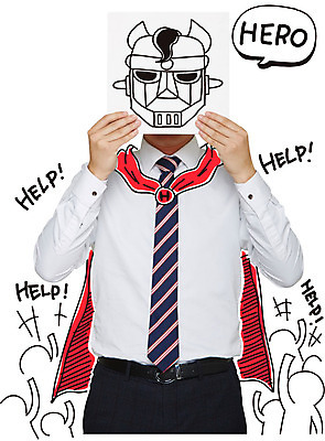 편집이미지 배너 남자 말풍선 비즈니스 포토일러 사람모양 가면 한명 사람 정장 상반신 성인 도움 비즈니스맨 망토 영웅 남자만 남자한명만 성인남자만 성인만 이미지편집 AI파일 모양 1 옷 컨셉 직장인 파일형식 벡터