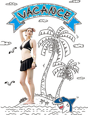 전신 외국인 나무 식물 동물 구름 편집이미지 계절 여자 리본 바다 여행 갈매기 조류 포토일러 휴가 불가사리 한명 서기 사람 20대 성인 여름 여름휴가 바캉스 비키니 야자수 파라솔 상어 여자만 여자한명만 성인여자만 청년만 청년여자만 성인한명만 청년여자한명만 성인여자한명만 성인만 이미지편집 AI파일 자연요소 1 수영복 모션 극피동물 어류 인종 청년 파일형식 벡터 여름_계절