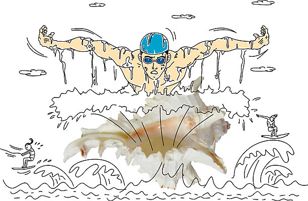 구름 편집이미지 계절 여자 남자 파도 바다 여행 포토일러 레저 휴가 사람 세명 여름 여름휴가 바캉스 수영 서핑 소라 물안경 수영모 이미지편집 AI파일 자연요소 어패류 수상스포츠 수영용품 파일형식 벡터 여름_계절