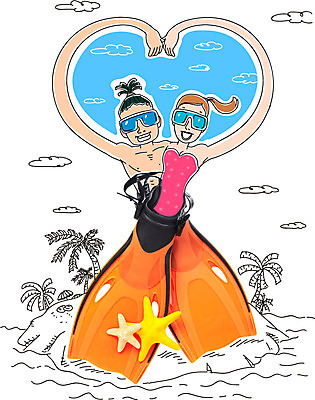 나무 식물 구름 편집이미지 커플 계절 여자 남자 수영복 바다 여행 물놀이 포토일러 휴가 불가사리 사람 손짓 상반신 성인 두명 여름 여름휴가 바캉스 야자수 하트 물안경 오리발 성인만 이미지편집 AI파일 자연요소 모양 옷 관계 모션 놀이 극피동물 수영용품 파일형식 벡터 여름_계절