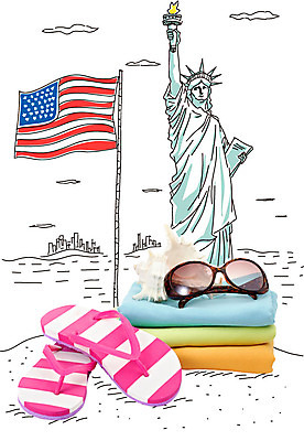 구름 편집이미지 계절 바다 해외여행 여행 신발 포토일러 휴가 아메리카 사람없음 여름 여름휴가 바캉스 선글라스 미국 깃발 소라 성조기 국기 쪼리 천 뉴욕 자유의여신상 이미지편집 AI파일 자연요소 해외 안경 북아메리카 어패류 세계문화유산 직물 샌들 대륙 파일형식 벡터 여름_계절